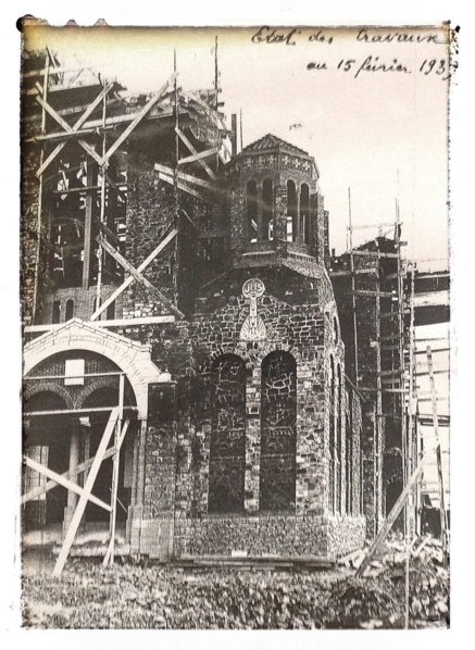 État du chantier sept mois avant le début de la guerre, 15 février 1939.