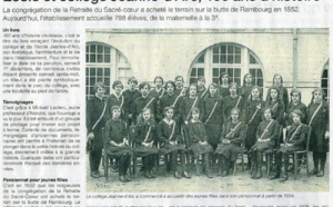 Ouest-France Cholet du 5 décembre : « école et collège Jeanne d'Arc, 160 ans d'histoire »
