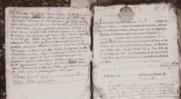 Registre paroissial de Chéméré, 1763 (A.D. 44)