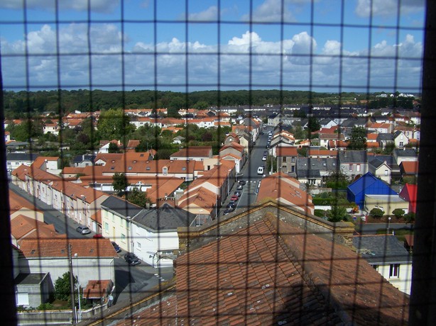 Vue vers le Bois-Lavau au nord de Cholet