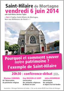 Guy Massin-Le Goff à la rescousse de nos églises en danger de mort ! Comment sauver l'église Saint-Hilaire de Mortagne !