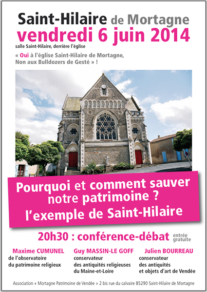 Guy Massin-Le Goff à la rescousse de nos églises en danger de mort ! Comment sauver l'église Saint-Hilaire de Mortagne !