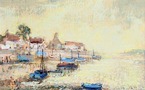 Le port de la Gachère en Vendée, par A.-D. Steinlen