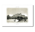 Gravure de l'Album vendéen – Vue d'Argenton-Château