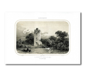 Gravure de l'Album vendéen – La Baronnière, habitation de Bonchamps