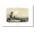 Gravure de l'Album vendéen – Vue de Chemillé
