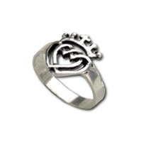 Bague argent Cœur vendéen