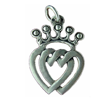 Pendentif argent Cœur vendéen (grand modèle)