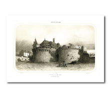 Gravure de l'Album vendéen – Le château d'Ancenis