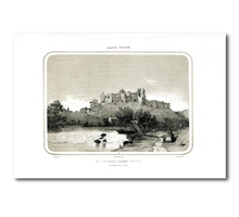 Gravure de l'Album vendéen – Vue d'Argenton-Château
